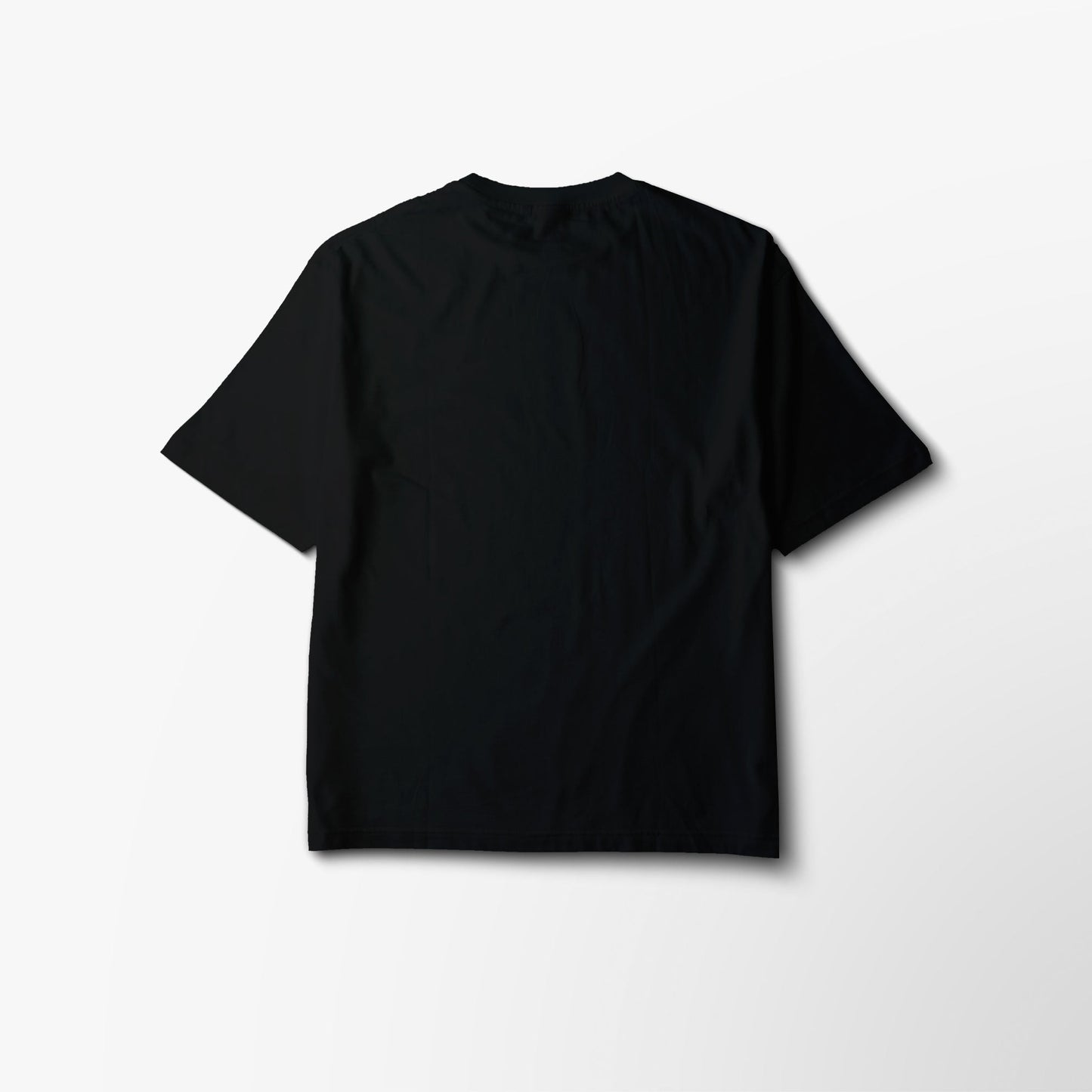 ESSENTIAL OVERSIZED BLANK TEE - BLACK