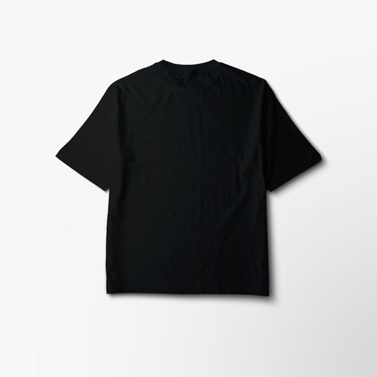 ESSENTIAL OVERSIZED BLANK TEE - BLACK