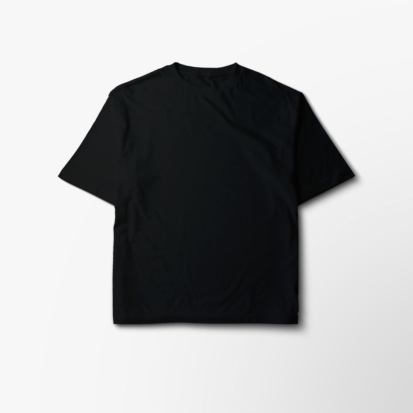 ESSENTIAL OVERSIZED BLANK TEE - BLACK